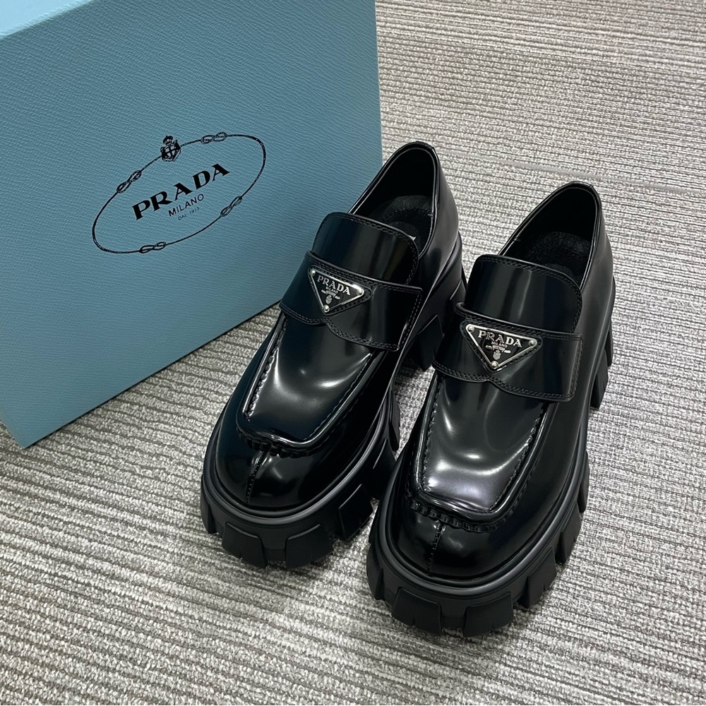 Prada Authentic Women's Black Loafers